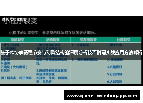 基于欧协联赛程节奏与对阵结构的深度分析技巧指南实战应用方法解析 基于欧协联赛程节奏与对阵结构的深度分析技巧指南实战应用方法解析